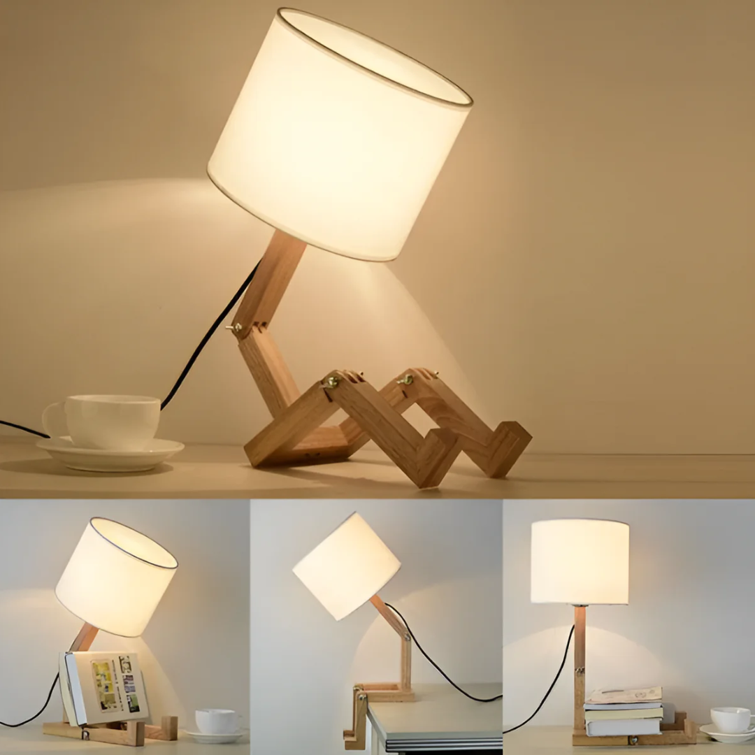 Rilna Poseable Wooden Lamp