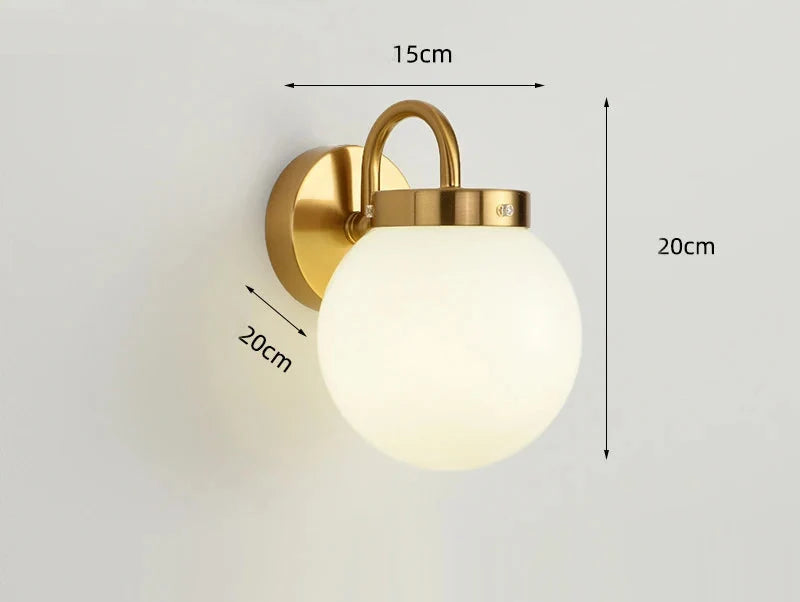 Quashion Ribbed Globe Wall Lamp