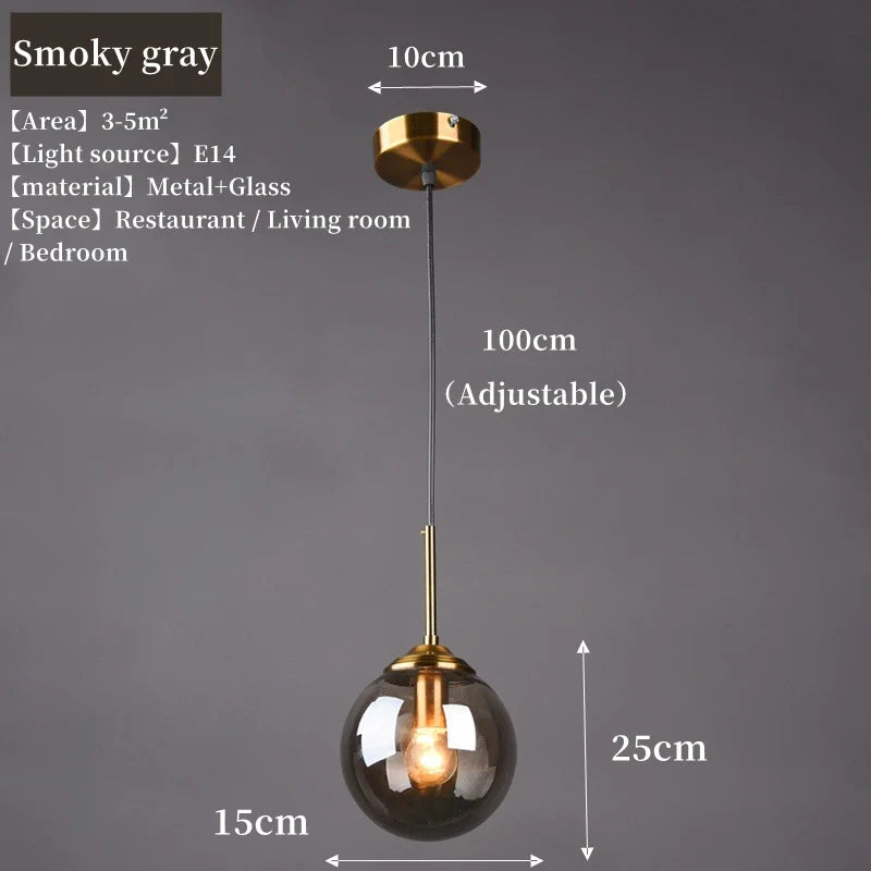 Nordic Glass Globe Pendant