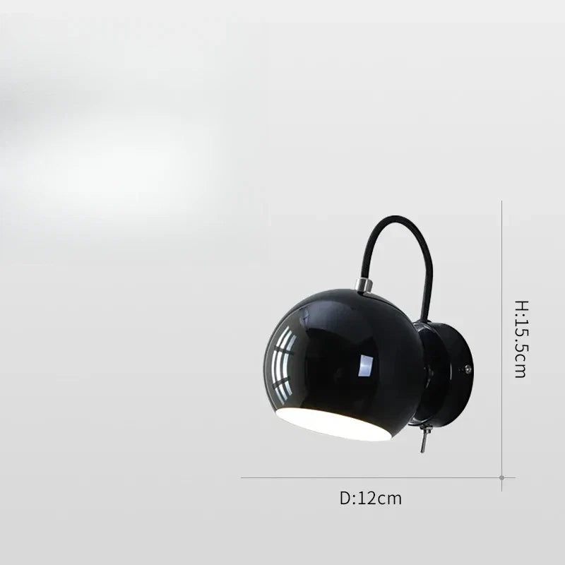 Nordic Adjustable Dome Wall Lamp