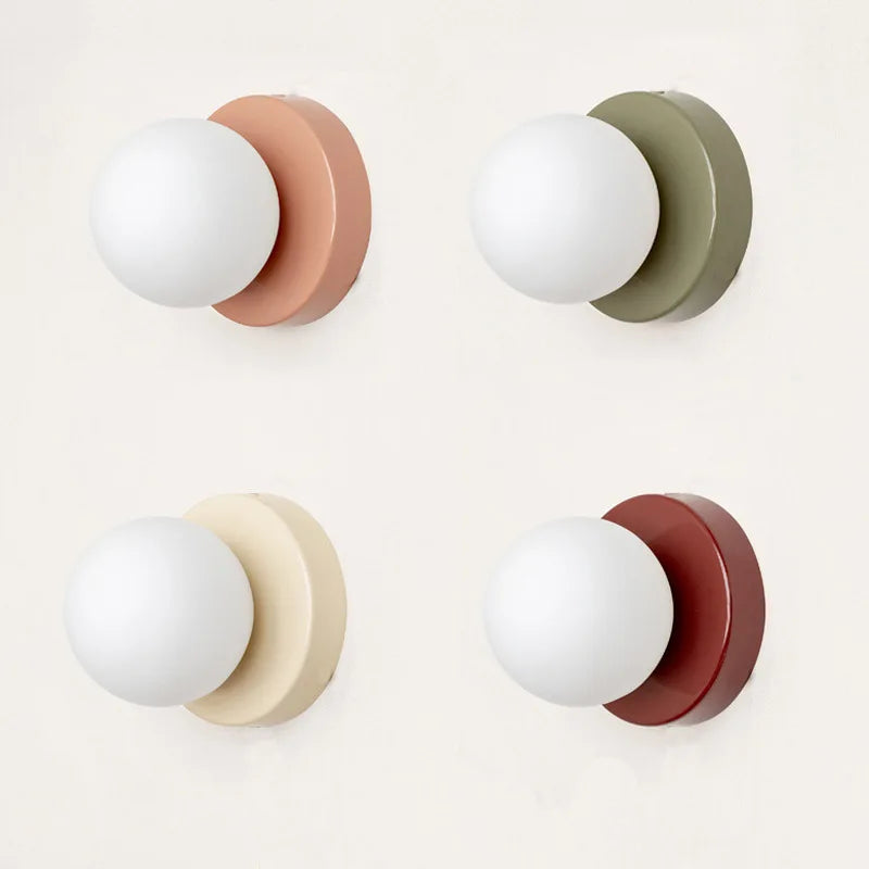 Macaron Coloured Glass Sconce