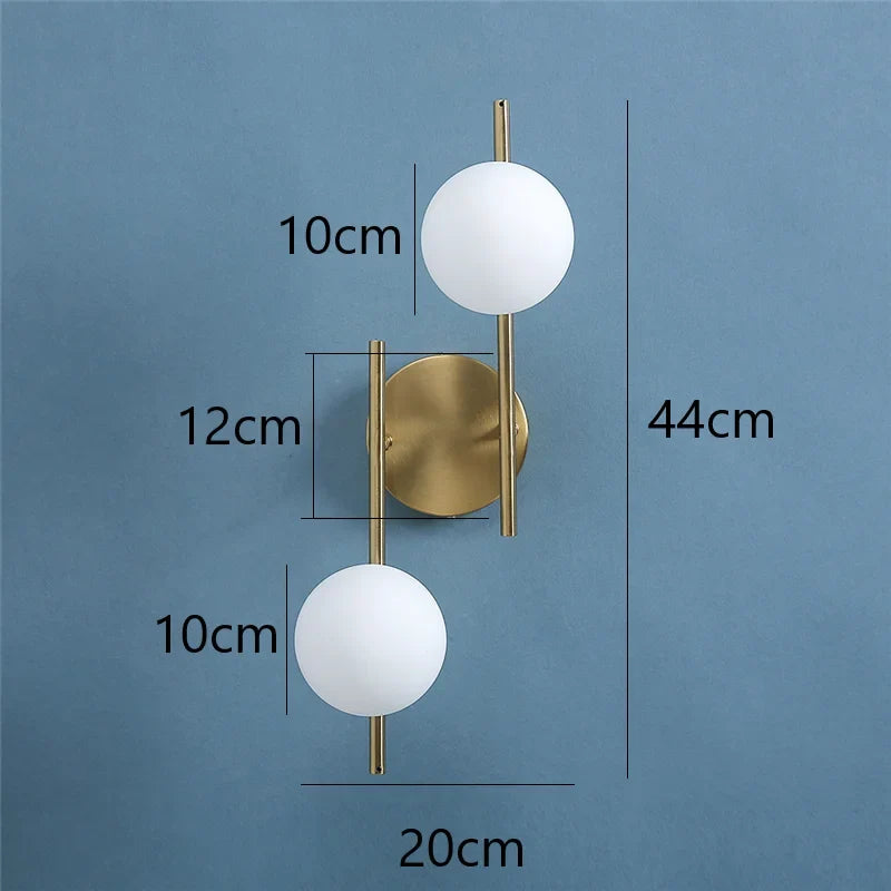 Astra Gold Globe Wall Light