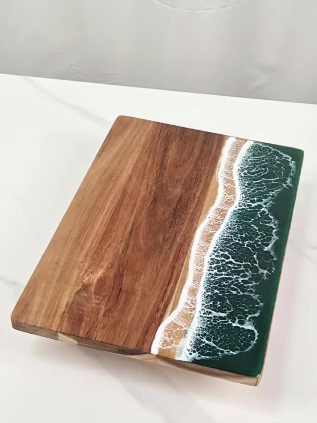 Wave Resin Acacia Serving Board