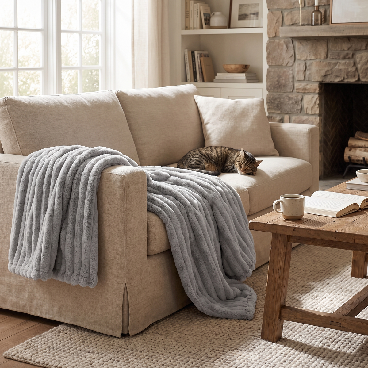 Winter Plush Throw Blanket