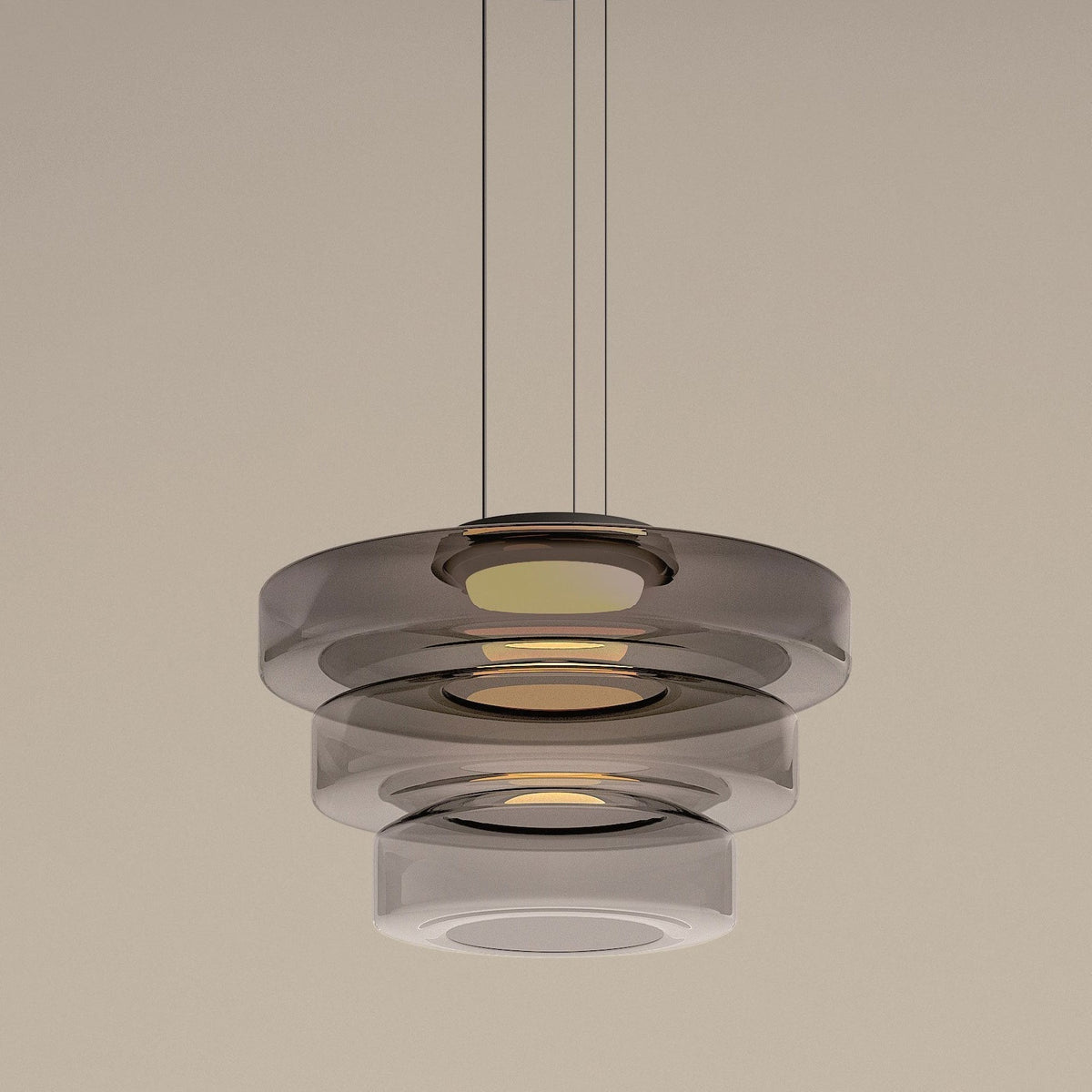 Bauhaus Tiered Glass Pendant