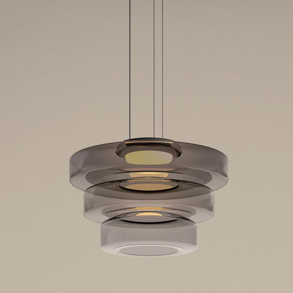 Bauhaus Tiered Glass Pendant