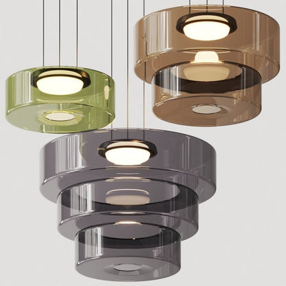 Bauhaus Layered Glass Pendant