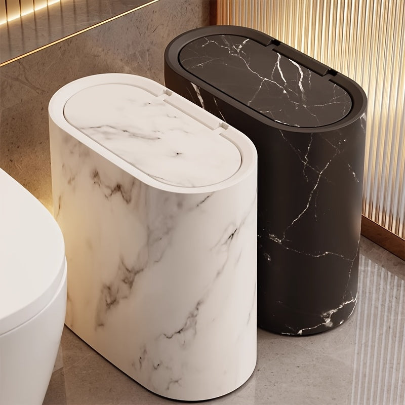 Marble Effect Bin with Lid