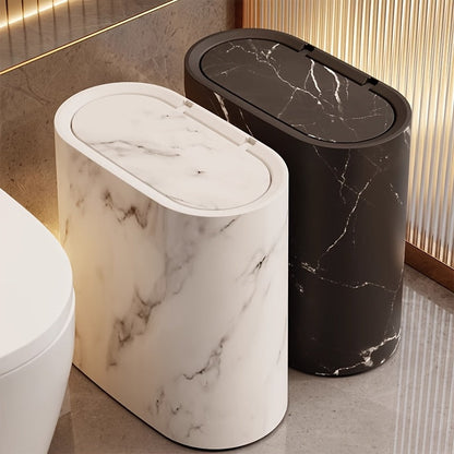 Marble Effect Bin with Lid
