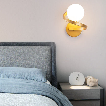 Astra Spiral Globe Wall Light