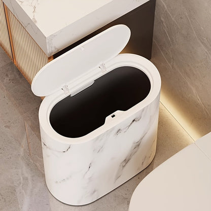 Marble Effect Bin with Lid
