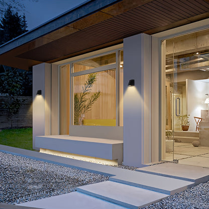 Geometric Outdoor LED Wall Light