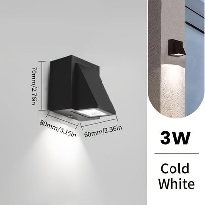 Geometric Outdoor LED Wall Light