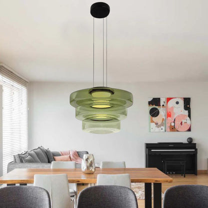 Bauhaus Layered Glass Pendant