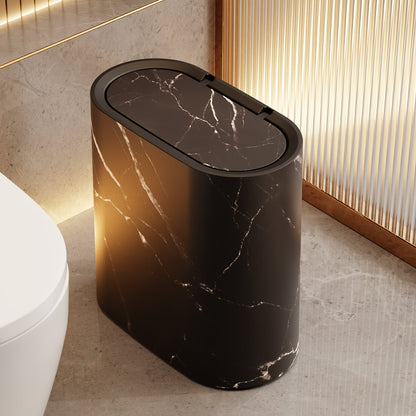 Marble Effect Bin with Lid
