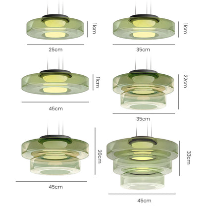 Bauhaus Layered Glass Pendant