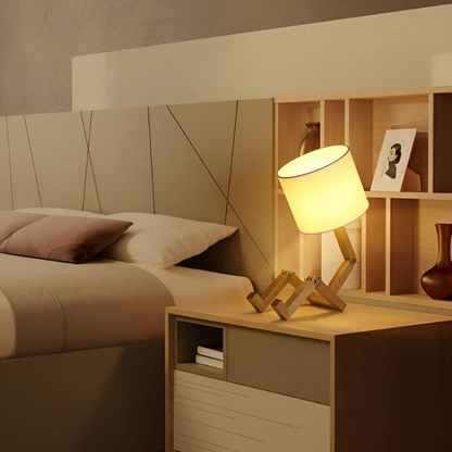 Rilna Poseable Wooden Lamp