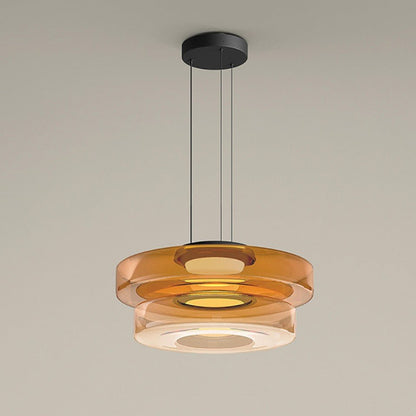 Bauhaus Tiered Glass Pendant
