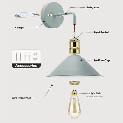 Oil-Rubbed Metal Wall Sconce 2 Pack