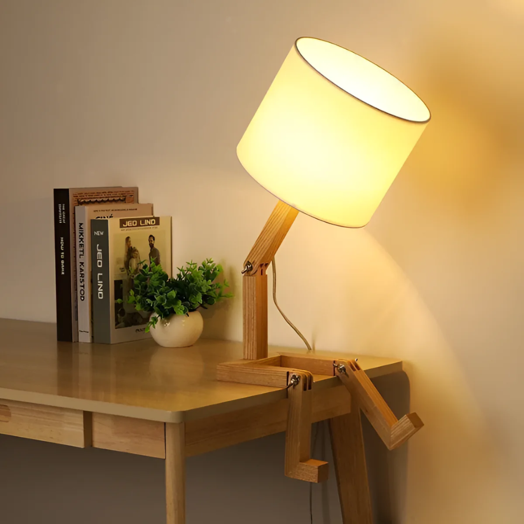 Rilna Poseable Wooden Lamp