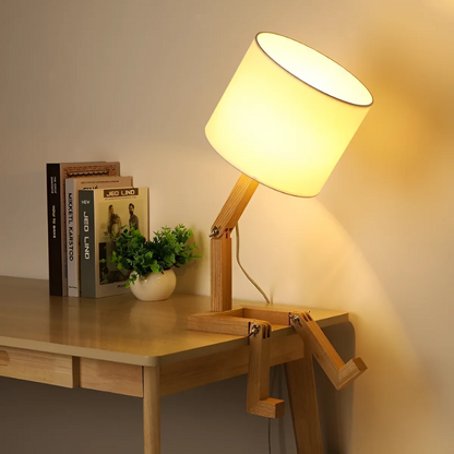 Rilna Poseable Wooden Lamp