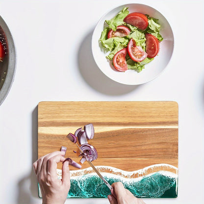 Wave Resin Acacia Serving Board