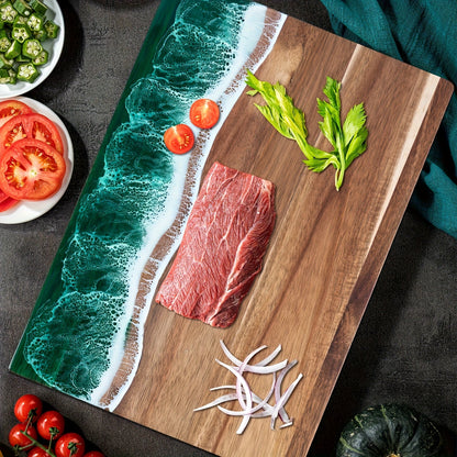 Wave Resin Acacia Serving Board