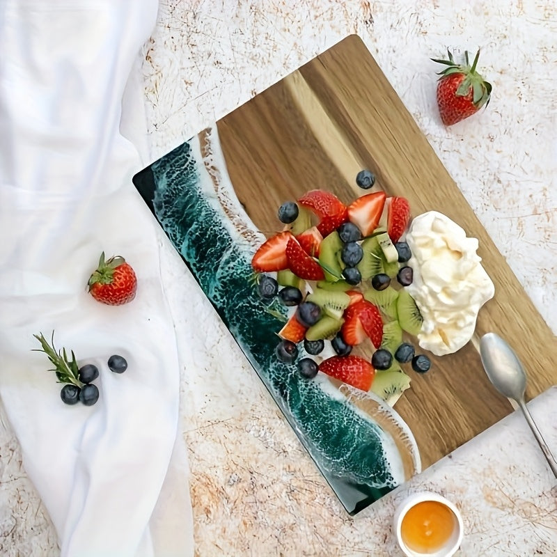 Wave Resin Acacia Serving Board