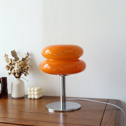 Italian Glass Egg Table Lamp
