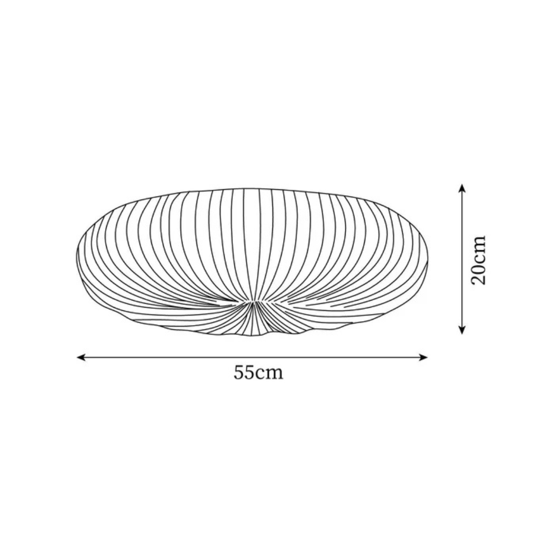 Olara Pleated Acrylic Ceiling Light
