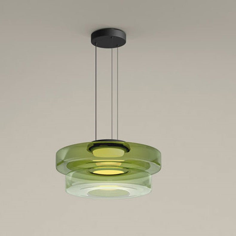 Bauhaus Tiered Glass Pendant