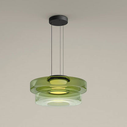 Bauhaus Tiered Glass Pendant