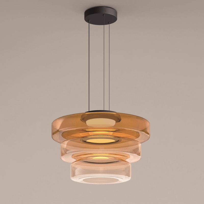 Bauhaus Tiered Glass Pendant
