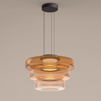 Bauhaus Tiered Glass Pendant