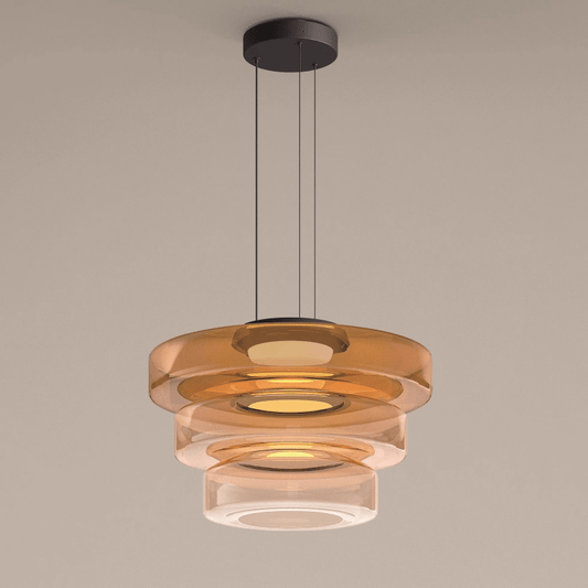 Bauhaus Tiered Glass Pendant