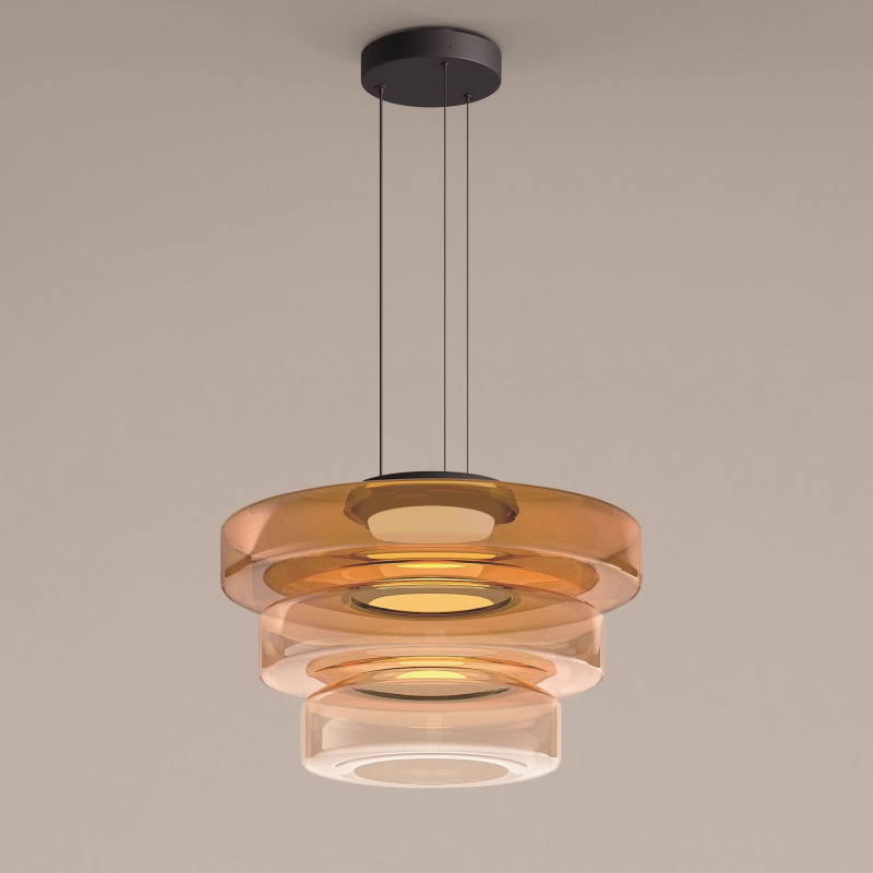 Bauhaus Layered Glass Pendant