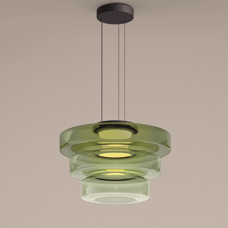 Bauhaus Tiered Glass Pendant