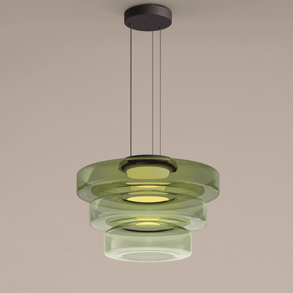 Bauhaus Tiered Glass Pendant