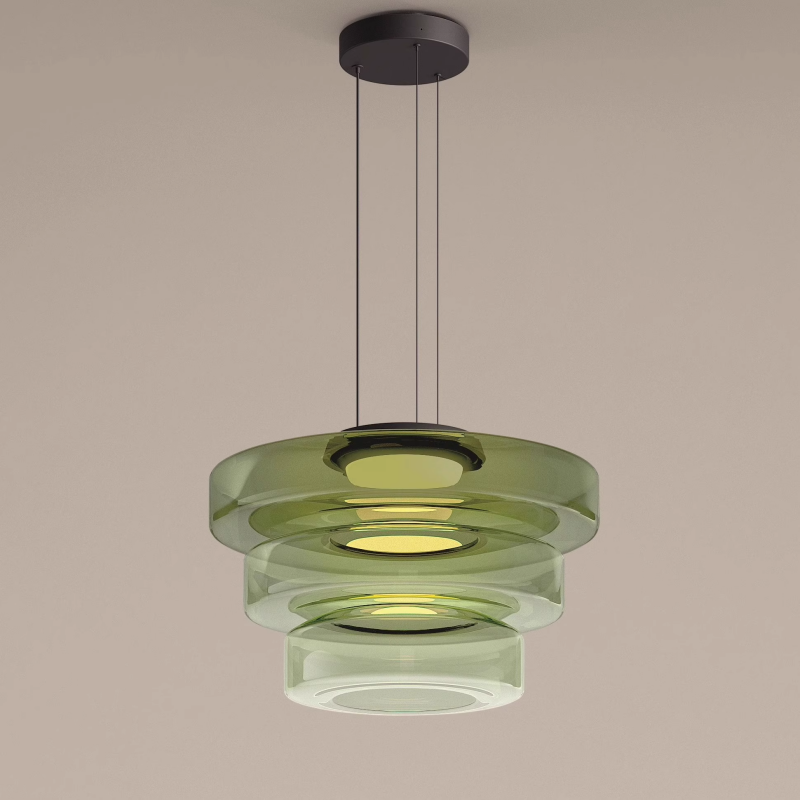 Bauhaus Layered Glass Pendant
