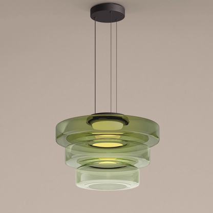 Bauhaus Layered Glass Pendant