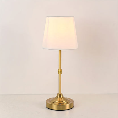 Cordless Brushed Metal Table Lamp