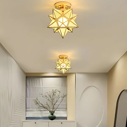 Xelio Geometric Star Ceiling Lamp