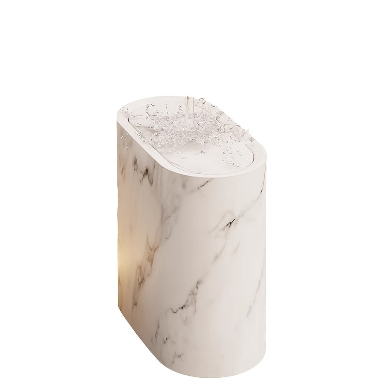 Marble Effect Bin with Lid