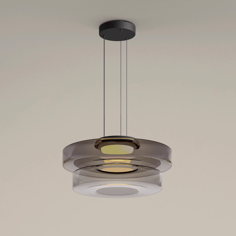 Bauhaus Tiered Glass Pendant