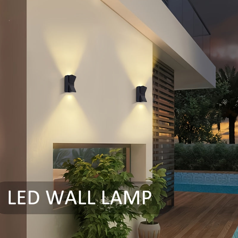 Geometric Outdoor LED Wall Light