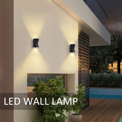 Geometric Outdoor LED Wall Light