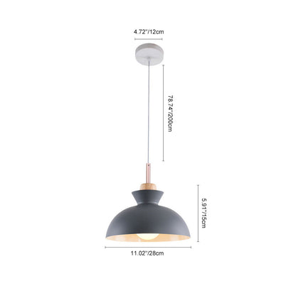 Scandinavian Metal Dome Pendant