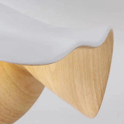Wooden Lotus Ceiling Light