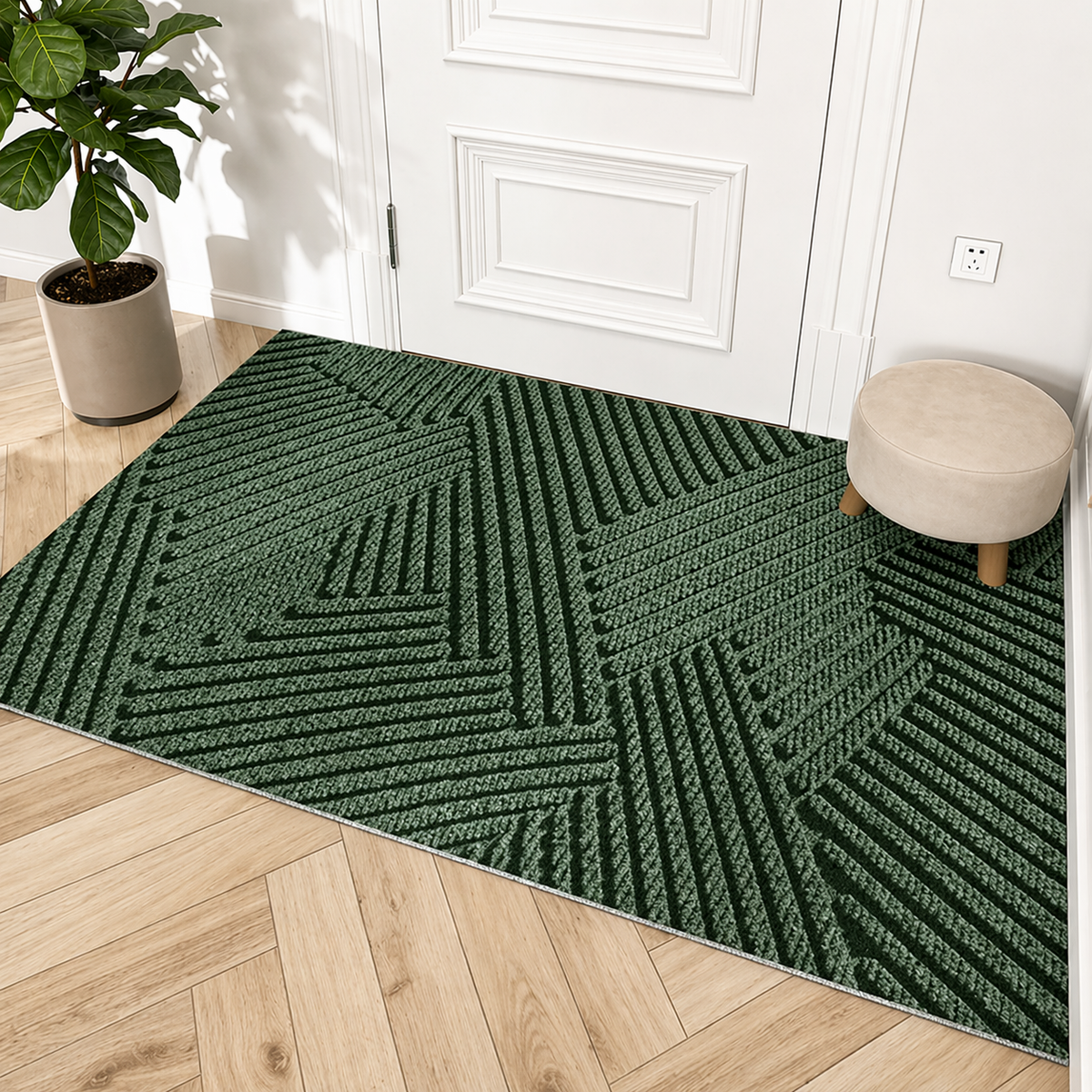 Non-Slip Dirt-Trap Door Mat
