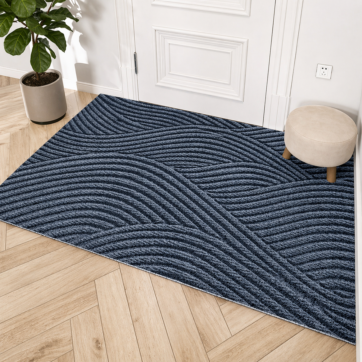 Non-Slip Dirt-Trap Door Mat